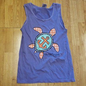 Turtle anchor novelty graphic tank sz small